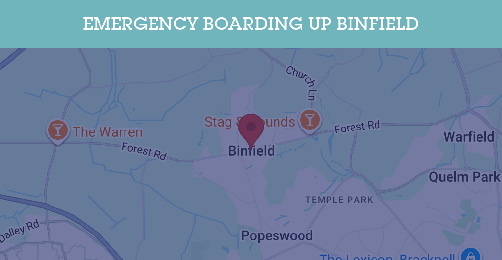 Emergency Boarding Up Services in Binfield - RG postcode
