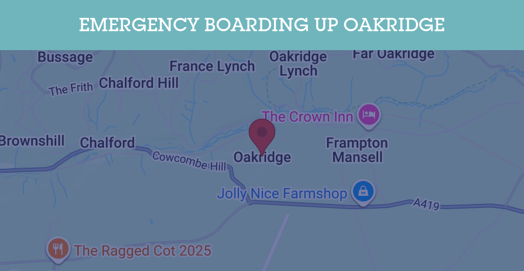 Emergency Boarding Up Services in Oakridge - RG postcode